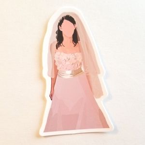 10/$10 Gilmore Girls Lorelai Wedding Dress Sticker